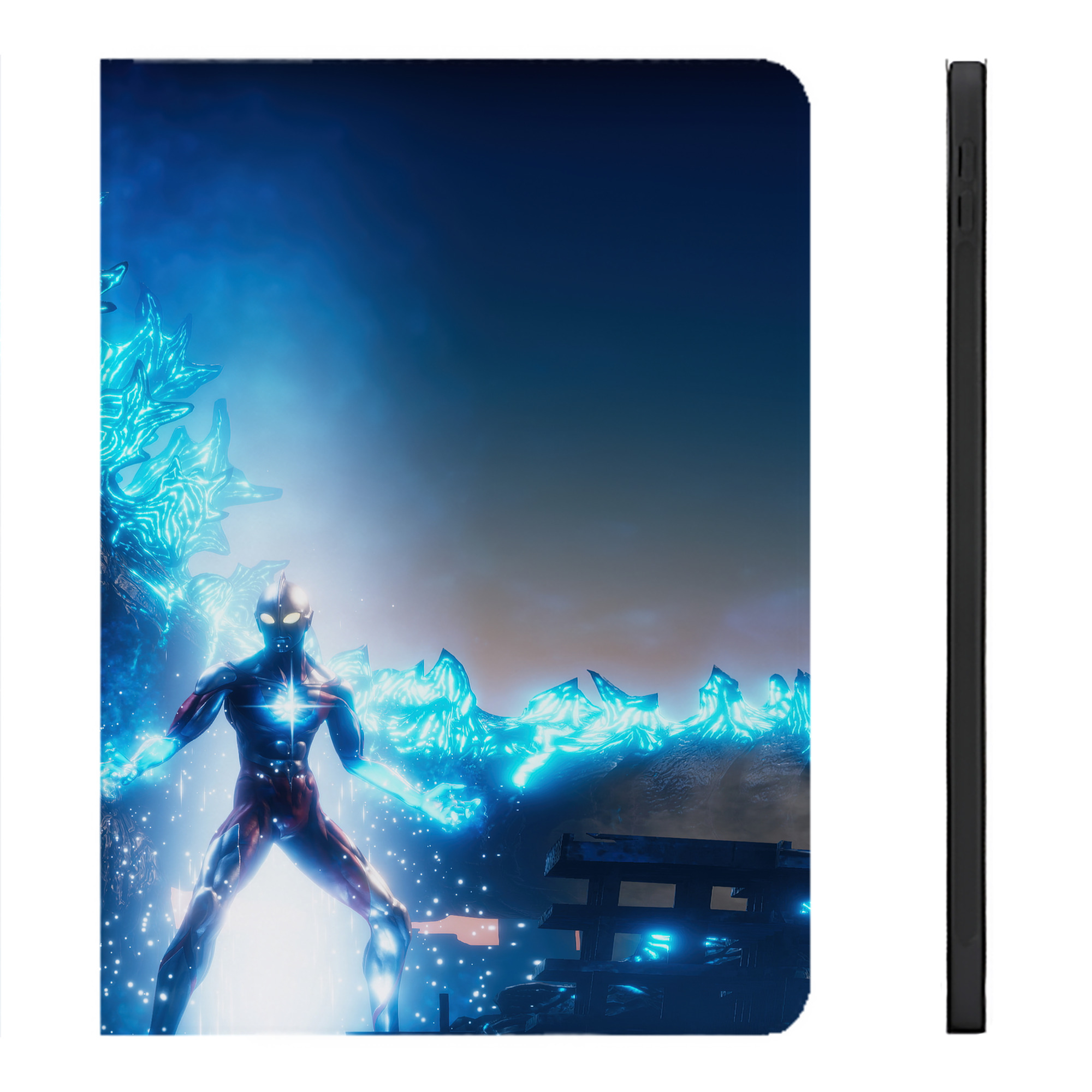 （画像用） ウルトラマン Ultraman IPadケース ペンホルダー付き ブックスタイルデザイン